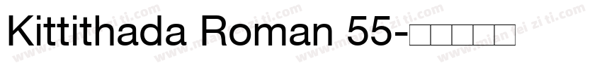 Kittithada Roman 55字体转换